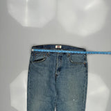 501 Levis Jeans - 36W 27L Blue Cotton