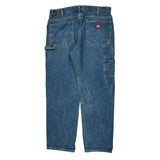 Dickies Double Knee Carpenter Jeans - 32W 30L Blue Denim