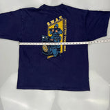 Swat Unbranded Single Stitch T-Shirt - XL Blue Cotton