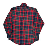 Ralph Lauren Checked Flannel Shirt - Large Green Cotton