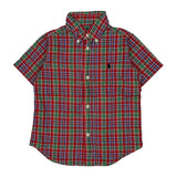 Age 2 Ralph Lauren Checked Short Sleeve Shirt - 2XS Multicoloured Cotton