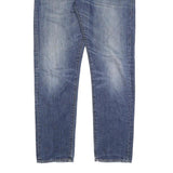 CARHARTT Mens Regular Fit Blue Denim Jeans Button Closure W37 L32 Classic Style