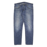 CARHARTT Mens Regular Fit Blue Denim Jeans Button Closure W37 L32 Classic Style