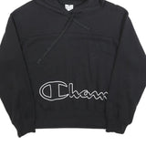 CHAMPION Womens Black Hoodie M Cotton Blend Pullover Hooded Sweatshirt