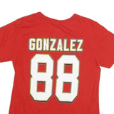 MAJESTIC Mens Red Kansas City Chiefs 88 T-Shirt M Short Sleeve Crew Neck