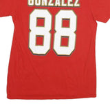 MAJESTIC Mens Red Kansas City Chiefs 88 T-Shirt M Short Sleeve Crew Neck