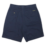 TOMMY HILFIGER Womens Navy Casual Cotton Blend Shorts L W34 Classic Comfort