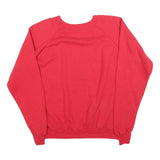 PANNILL Womens Red Crew Neck XL Cotton Blend Sweatshirt Pullover Comfortable