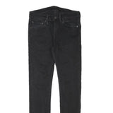 LEVI'S Mens Jeans Black Slim Skinny Denim W28 L29 Zip Cotton Blend