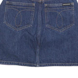 CALVIN KLEIN JEANS Womens Purple Blue Yellow & Orange Denim Mini Cotton Skirt
