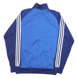 ADIDAS Mens Blue & Navy Track Jacket M Polyester Blend Zip Athletic Sport