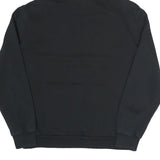 PUMA Womens Black Cotton Blend Pullover Hoodie M Logo Print Casual Wear