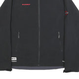 MAMMUT Womens Black Softshell Zip Jacket L Polyester Blend Outdoor Sportswear