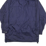 HELLY HANSEN Mens Blue Outdoor Jacket M Polyester Blend Zip Hooded Plain