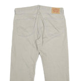 LEVI'S 505 Mens Jeans Beige Regular Straight Denim W36 L24 Casual Zip Closure