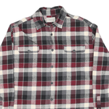 JACHS Mens Red Black & White Plaid Shirt M Cotton Blend Casual
