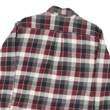 JACHS Mens Red Black & White Plaid Shirt M Cotton Blend Casual
