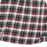 JACHS Mens Red Black & White Plaid Shirt M Cotton Blend Casual