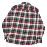 JACHS Mens Red Black & White Plaid Shirt M Cotton Blend Casual