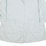 BURBERRY Womens White Jacket XL Button Closure Plain Classic Fit Lightweight