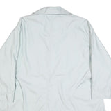 BURBERRY Womens White Jacket XL Button Closure Plain Classic Fit Lightweight