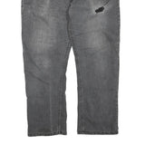 DICKIES Womens Grey Regular Jeans Denim W40 L28 Distressed Cotton Blend Zip