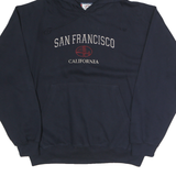 TOOMBY Mens Navy Blue San Francisco Cotton Pullover Hoodie M Casual Wear
