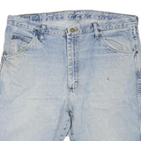 WRANGLER Mens Denim Blue Cotton Blend Casual Shorts XL W38 Relaxed Fit