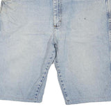 WRANGLER Mens Denim Blue Cotton Blend Casual Shorts XL W38 Relaxed Fit