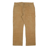DICKIES Mens Cotton Blend Beige Regular Fit Straight Leg Trousers W34 L30