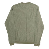 ADIDAS Mens Green Crew Neck M Cotton Sweatshirt Logo Casual