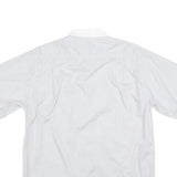 IRIS BAYER Mens White & Cream Short Sleeve Cotton Blend Shirt L Casual Summer