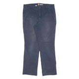 CARHARTT Mens Relaxed Fit Jeans Blue Denim W34 L30 Workwear Zip Closure
