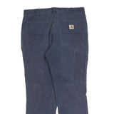 CARHARTT Mens Relaxed Fit Jeans Blue Denim W34 L30 Workwear Zip Closure