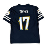 Chargers, Age 6-7 Nfl Football Jersey - Small Navy Polyester