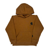 Age 8-10 Carhartt Hoodie - Small Brown Cotton