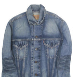 LEVI'S Mens Blue Denim Jacket M Cotton Button Closure Classic Fit Casual