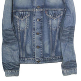 LEVI'S Mens Blue Denim Jacket M Cotton Button Closure Classic Fit Casual