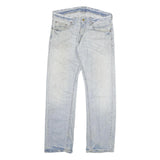 CARHARTT Mens Regular Fit Blue Cotton Blend Straight Leg Trousers W34 L34