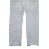 CARHARTT Mens Regular Fit Blue Cotton Blend Straight Leg Trousers W34 L34