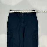 Dickies Cargo Trousers - 29W 25L Navy Cotton
