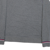 FILA Mens Grey Cotton Blend Crew Neck M Sweatshirt Logo Embroidered Casual