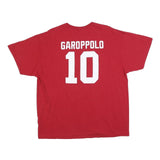 NFL Mens Red San Francisco 49ers Garoppolo 10 Graphic T-Shirt XL Short Sleeve
