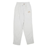 MCKINNEY Womens White Regular Fit Straight Polyamide Trousers W26 L32 Casual