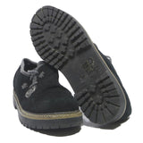 TAXI Womens Black Synthetic Lace-Up Shoes UK 7 Casual Comfortable Stylish