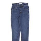 LEVI'S 721 BIG E Womens Slim Skinny Denim Raw W24 L28 Classic Cotton Blend Jeans