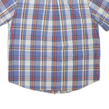 CHAPS Mens Blue & Red Check Shirt XL Button-Down Collared Cotton Casual