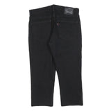 LEVI'S 511 Slim Mens Black Slim Skinny Denim Raw W33 L22 Zip Cotton Blend Jeans