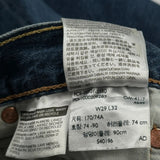 Levis Jeans - 29W 32L Blue Cotton