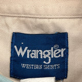 Wrangler Checked Short Sleeve Shirt - XL Blue Cotton